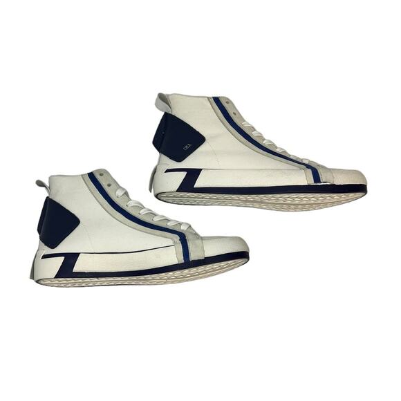 ZARA Blue & White High Top Ankle Tennis Shoes SZ 37 - Picture 5 of 12